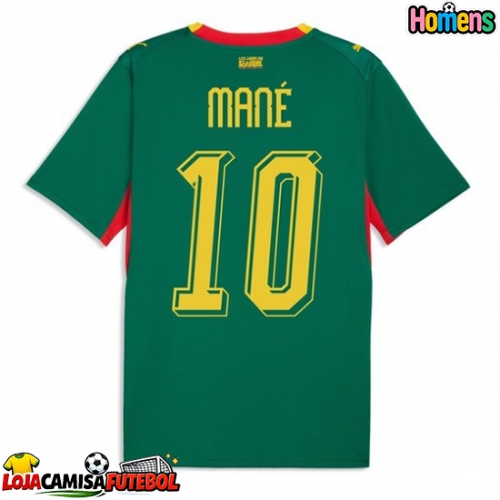 Camisa de Futebol Senegal Sadio Mane #10 Equipamento Secundário Mundo 2026 Manga Curta